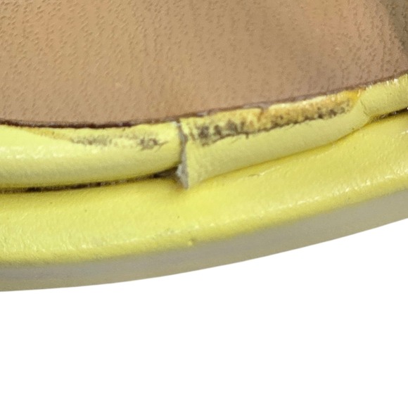 Urban Revivo Womens Yellow Strappy Platform Block Heel Maximalist Size‎ 6.5 90s - Picture 8 of 11